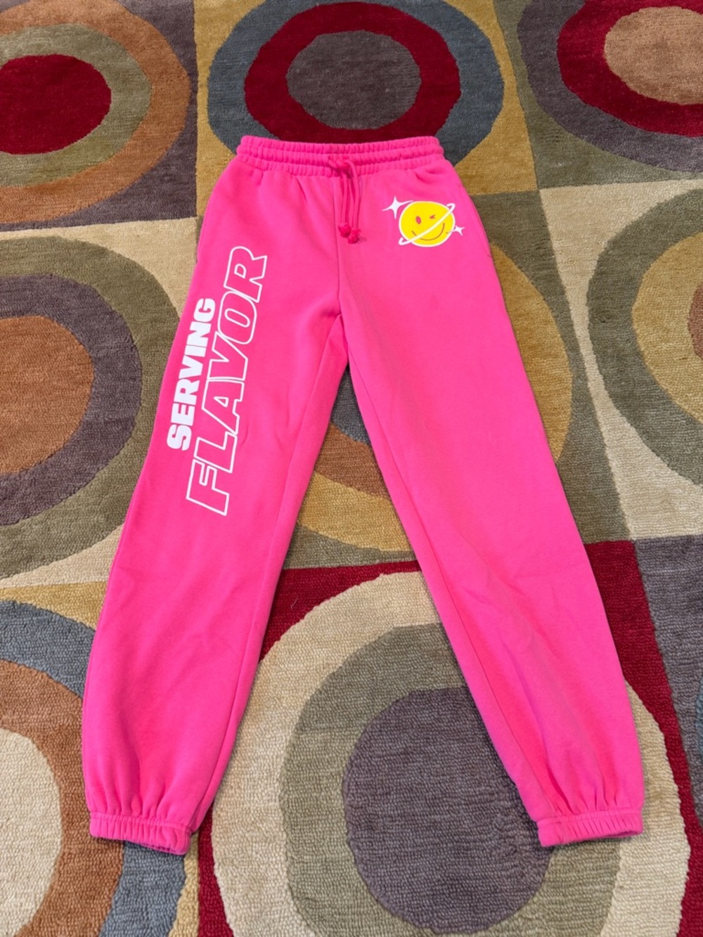 Poppi Forever Icon Serving Flavor Graphic Joggers Hot Pink High Rise Women’s S